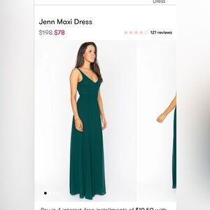 Show Me Your MuMu Jenn Maxi Dress in Green